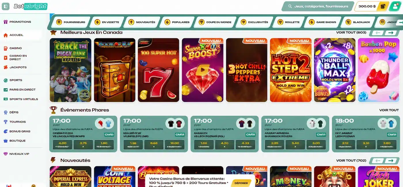 Betalright casinosite