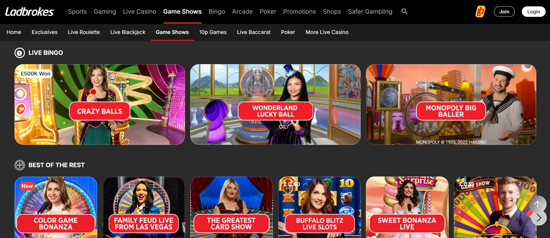 Ladbrokes online casino